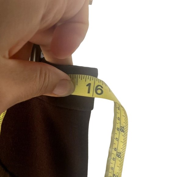 Vintage 70s Dark Brown High Rise Wide Leg Medium Tall - Picture 8 of 9